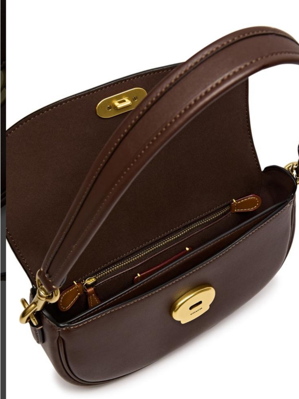 Coach Emmy 23 Saddle Bag in Maple - Picture 14 of 14